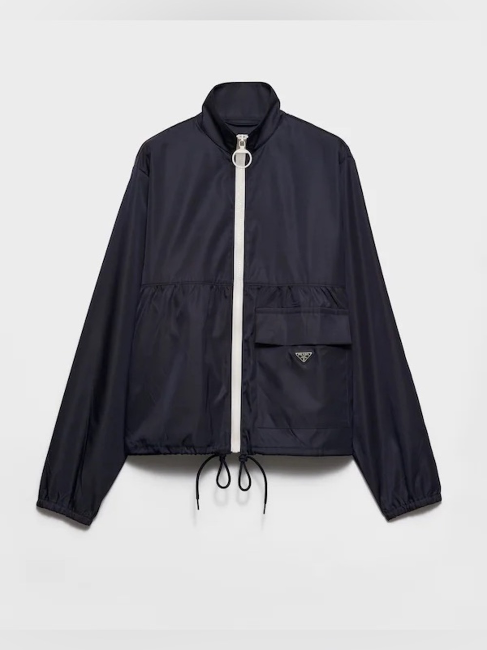 Prada Re-Nylon Blouson Jacket Navy IT 38 NWT Authentic